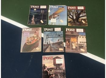 Lot Of 7 Vintage 'THE SATURDAY EVENING POST' May-August 1947 In Very Good Condition Full Magazines