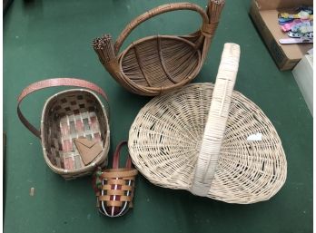 Lot Of Vintage Baskets No Names In Good Condition