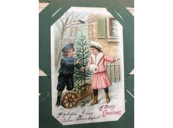 Vintage 1880s-1930s Greeting Card - Photo - Post Card Scrap Book Loaded & The Items In It In Good Cond