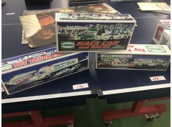 Vintage HESS Truck & Race Car - Racer And Cars - Truck And Racer N Original Boxes