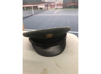 Vintage WWII Green Naval Navy Officers Hat Military Vintage U.S. Army Flight Ace Hat