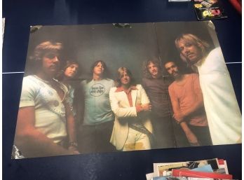 Rock Band 1971 CHICAGO AT CARNEGIE HALL LP Poster G+ Condition!