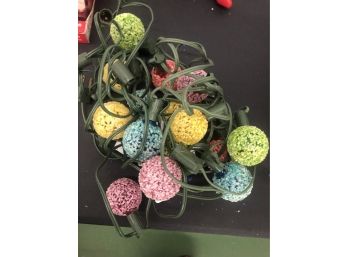 Cool Strings Of 1960s Round Large Christmas Lights Working