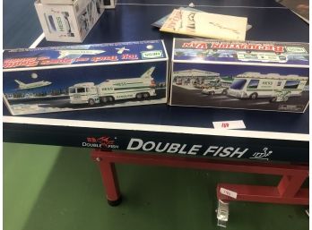 Vintage HESS  Truck And Space Shuttle -rV W Motorcycle And Dune Buggy Truck In Original Boxes