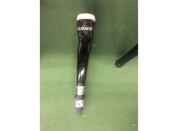 Vintage Guinness Beer Tap Handle 12.5' Ceramic In Fair Condition