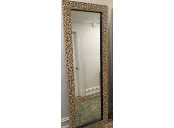 Custom Made Tall Mirror With Cheetah Pattern