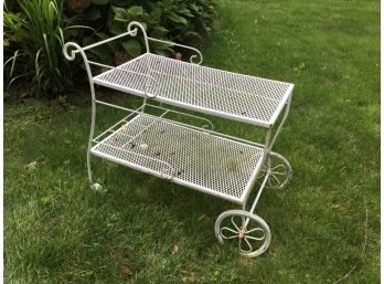Vintage Wrought Iron Cart