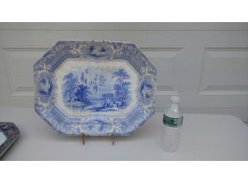 E. Challinor & Co. 1800's Transfer Ware Platter