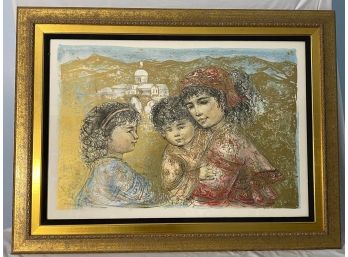 Large Print By Edna Hibel Numbered And Signed