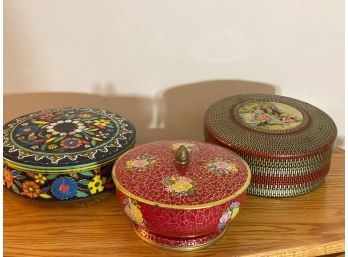 Collection Of Vintage Tins