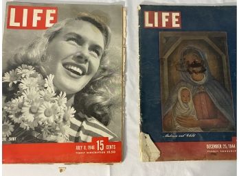 Two Vintage Life Magazines From The 40s