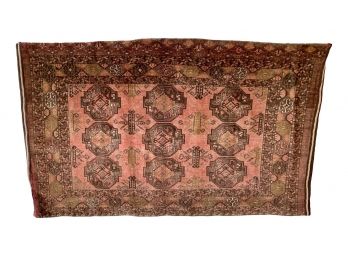 Authentic Antique Handwoven Afghan Tribal Rug
