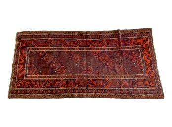 Authentic Antique Handwoven Afghan Tribal Rug