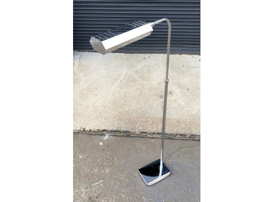 Mid Century Chrome  Pharmacy Lamp With Adjustable Head By Koch And Lowy