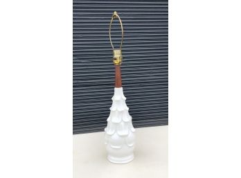 Mid Century Ceramic And Walnut Table Lamp