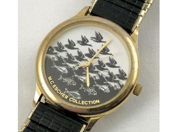 Vintage 1988 M.C. Escher Collection Wristwatch Cordon Art Baarn Holland