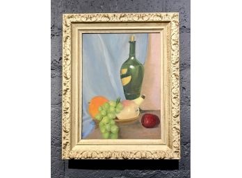 Vintage 1960s Still Life Oil On Canvas By Sue Hersh