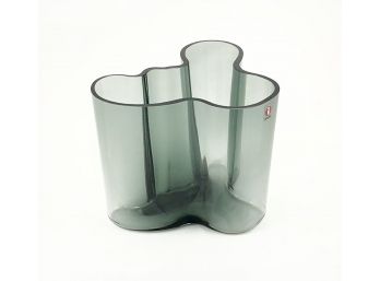 Amazing Vintage Iittala Smoked Glass Vase Designed By Alvar Aalto