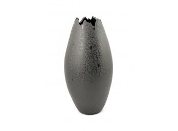 11.5” Tall Abstract Ceramic Vase By Kovats (Hungary)