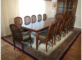 Incredible Set Of Twelve (12) Henredon Country French ' Pierre Deux ' Dining Chairs -  2/arm 10/side  LIKE NEW
