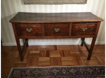 Incredible Antique Chestnut Huntboard - Early 1800's - Fantastic Patina - Beautiful & Functional