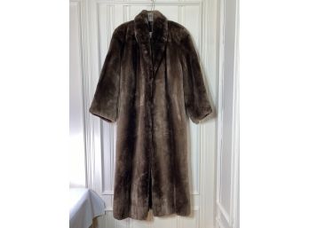 Vintage • Sheared Beaver Full Length Coat • Furs By Prezioso