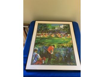 (Leroy Neiman) Print Double Matted Signed And Numbered In Plate And By Hand Framed Under Glass