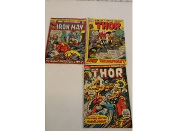 3  Comic Books Thor Iron Man