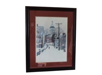 Pierre Mion Annapolis In Winter Limited Print