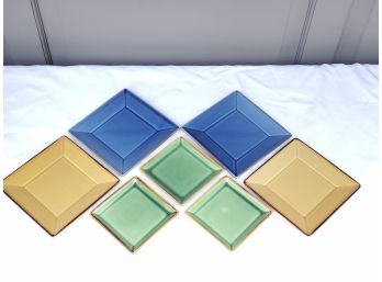 Pottery Barn Assorted Sizes And Colors Square Dishes