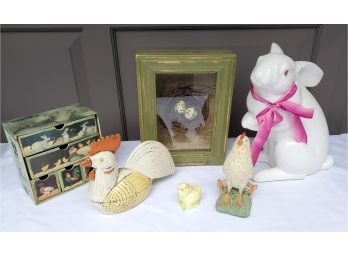 Cute Assortment Of Animal Figurines And Home Decor