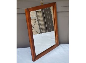 Simple Vintage Wood Framed Wall Mirror 12.25' X 15.25'
