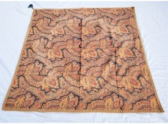 Lined Paisley Tapesty 50' Square Tablecloth - Custom Fabric From Manuel Canavas