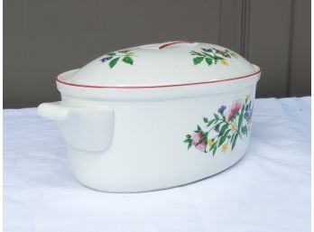 International China 'Rosalynn' Carleton Varney Designs Covered Oval Casserole Dish