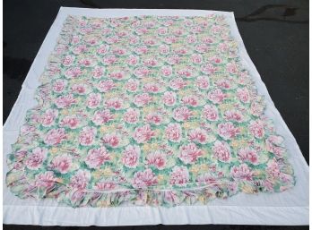 Lovely Pink Floral Twin Size Duvet Cover