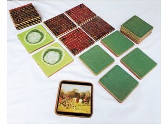 Assorted Tile & Glass Drink Coasters