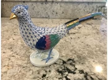 Exquisite Herend Gold Pheasant Looking Left