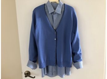 Landsend Cardigan And Blouse - Got The Blues?