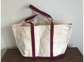 Large LL Bean Boat Tote 22x13, Never Used
