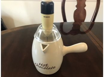 Hot Chocolate Carafe With Battery Operated Whipper