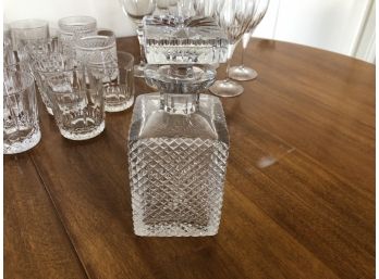 Decanter And Assorted Stemware