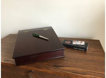 Bombay Company Wooden Lap Writing Desk And New Wagner Swiss Pen