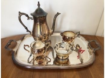 Silver Plate Tea And Coffee Service