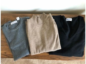 Trio Of Cashmere, Vintage Sweaters In Good Condition, Women's
