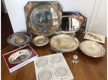 Huge Silver Plate Entertainment Selection - Trays To Trinkets