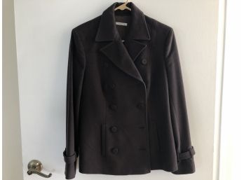 Jasper Conran, Wool And Cashmere, Jacket, Brown, Great Details, Approx Size 10