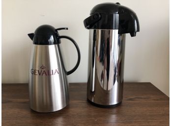 2 Thermal Carafes, One Air Pump, Both Never Used
