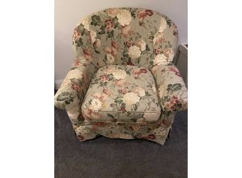 Upholstered Floral Chair