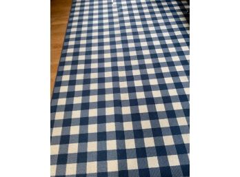 Blue And White Checked Carpet