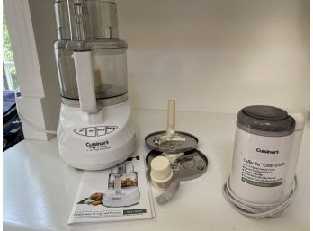 Cusinart Food Processor And Cusinart Coffee Grinder